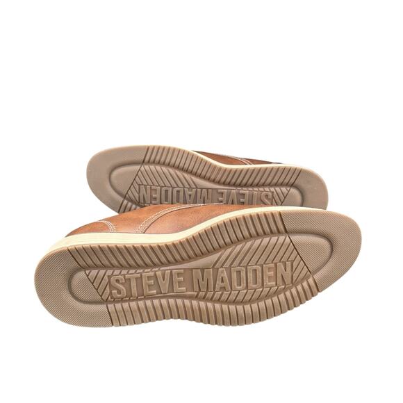 Steve Madden P-Jansen Cognac Brown Oxfords Dress Office Mens Shoes Size 9 NWB - Picture 6 of 6